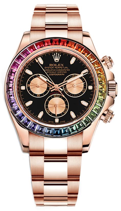 rolex 116505 rainbow|Rolex daytona 116515.